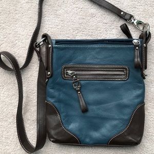 Stone Mountain Leather Crossbody Purse